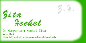 zita heckel business card